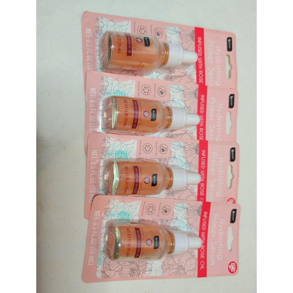 B Pure Hydrating Primer Serum Infused With Rose Oil 4 Packs Beauty Skincare
